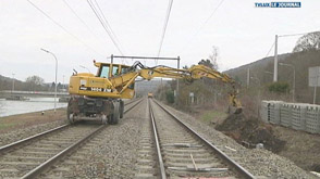 Travaux de sécurisation du rail entre Jambes et Dinant