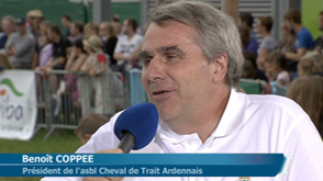 Benoît Coppée, Président de la Foire et éleveur de chevaux de trait