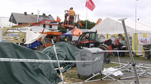 Vent violent : quelques dégâts à la foire