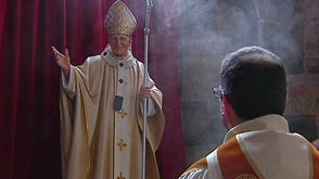 Saint-Hubert : bénédiction de la statue du Bienheureux