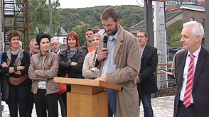 Bomal : inauguration de la place et du parc du château