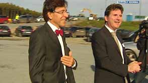 Vaux-sur-Sûre : Elio Di Rupo au chantier BNP Paribas