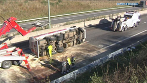 E411 : accident de camion