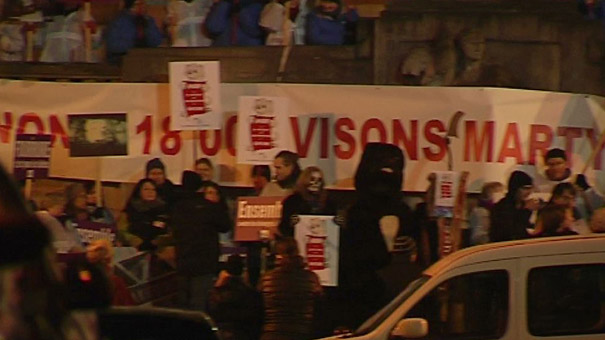 Virton : manif contre l'élevage de visons