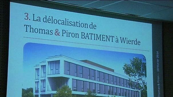 Thomas et Piron délocalise en partie à Wierde (Namur)