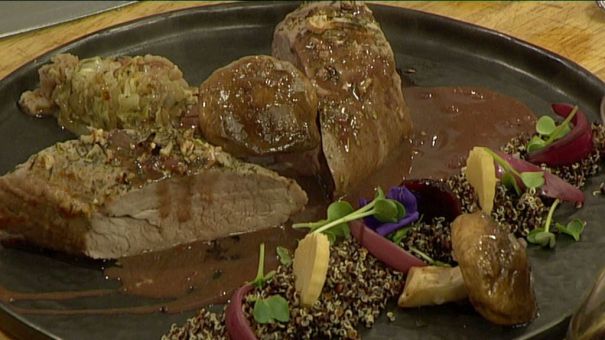 Le filet de porc au porto et quinoa