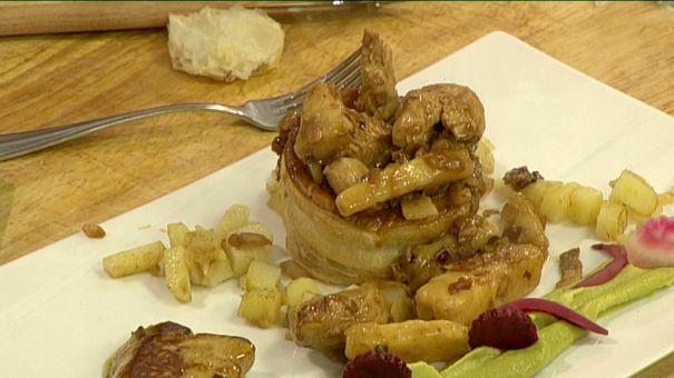 Le vol au vent de fromage, foie gras et volaille