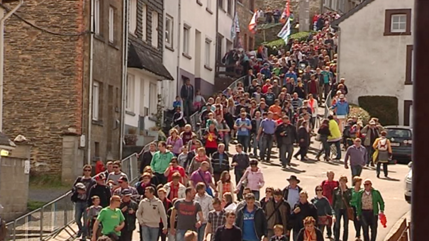 Liège-Bastogne-Liège au pied de Saint-Roch à Houffalize