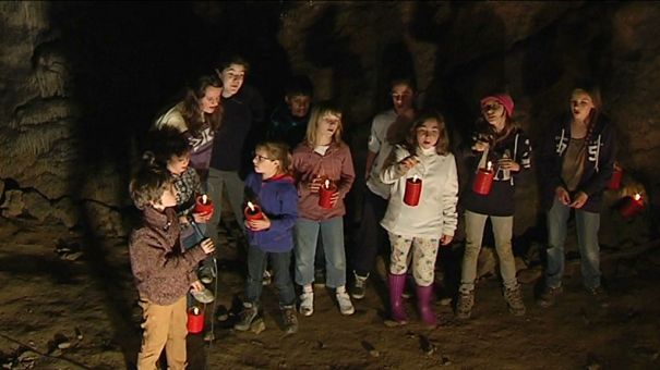 La chorale Clerheid en concert sous terre 