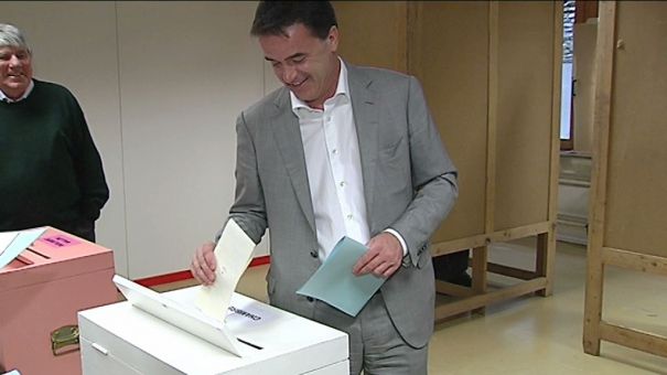 Le vote de Benoît Lutgen à Bastogne