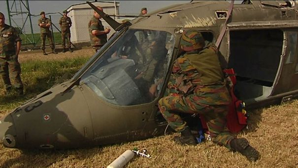 Manoeuvres militaires : crash d'hélicoptère à Hamipré