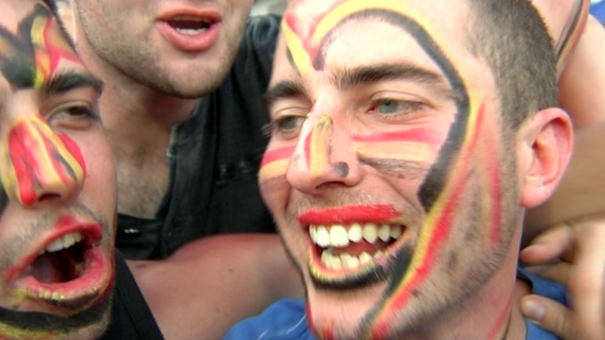 Ambiance lors de Belgique Russie à Arlon