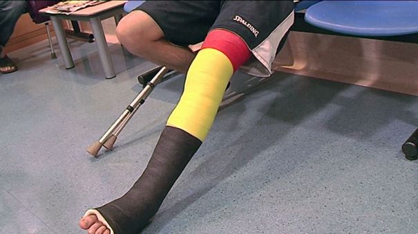 Libramont : des plâtres aux couleurs de la Belgique 