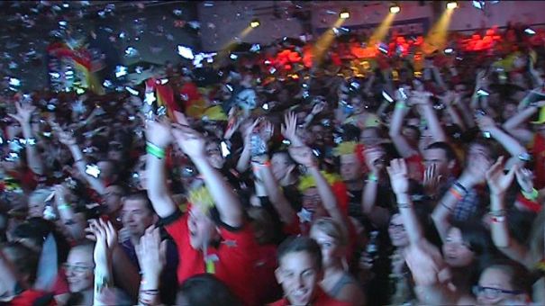 Marche en ébullition pour la victoire des Diables