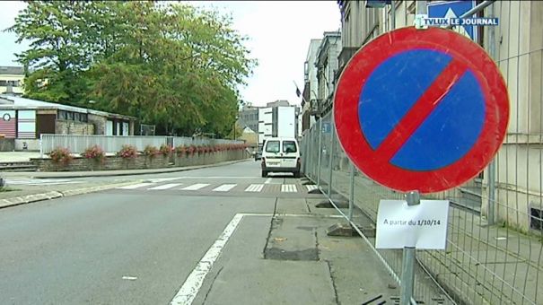 Arlon. Début des travaux, rue Netzer