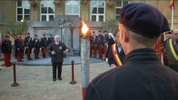 Virton. Passage de la flamme sacrée