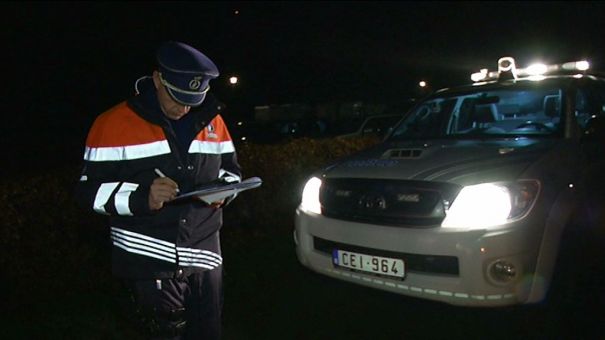 Durbuy. Contrôles de police