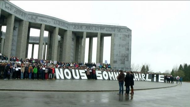 Bastogne: 1000 jeunes solidaires de Charlie