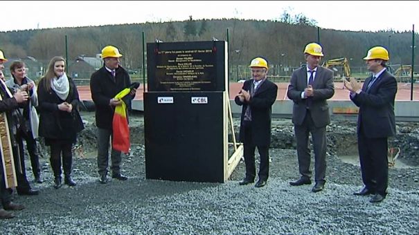 Neufchâteau : une première pierre pour le hall sportif