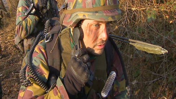 Chasseurs Ardennais: exercice au Fort d'Embourg