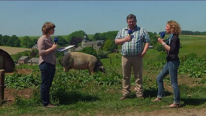 Philippe Grogna, directeur de Biowallonie et Valérie Op de beeck, de lUnion des Agrobiologistes