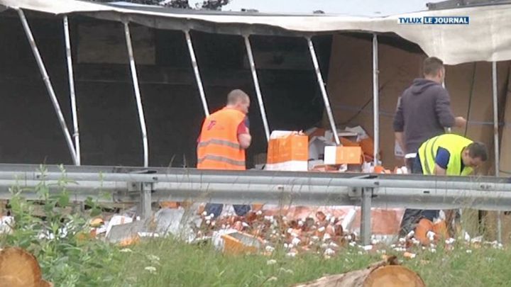 Des bouteilles de rosé sur l'E25