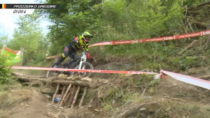 Le Namurois Pazdziorko, vainqueur du Downhill de Maboge