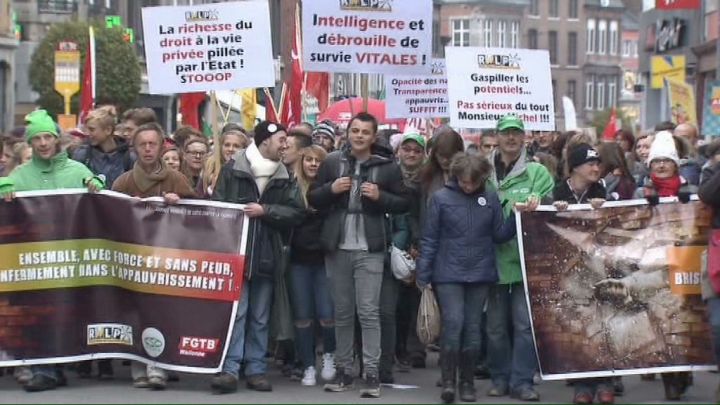 Namur Manifestation contre la pauvreté