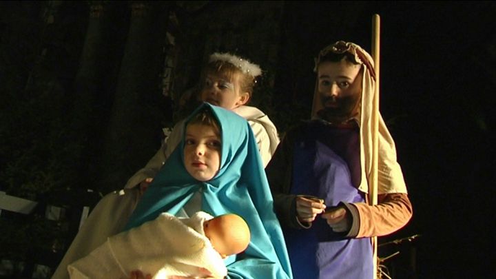 La veillée de Noël et toute sa magie à la basilique de Saint-Hubert. 