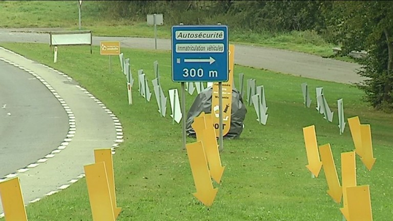 Neufchâteau : flèches jaunes pour plus de propreté sur les routes