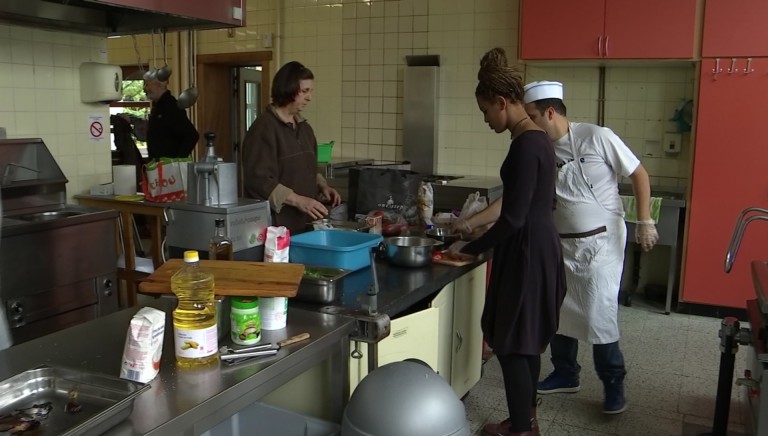 Moment de partage solidaire à Saint-Hubert