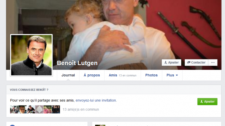 Un faux profil Facebook de Benoit Lutgen