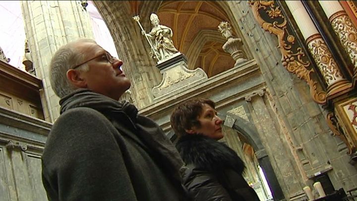 Visite des chantiers de la Basilique