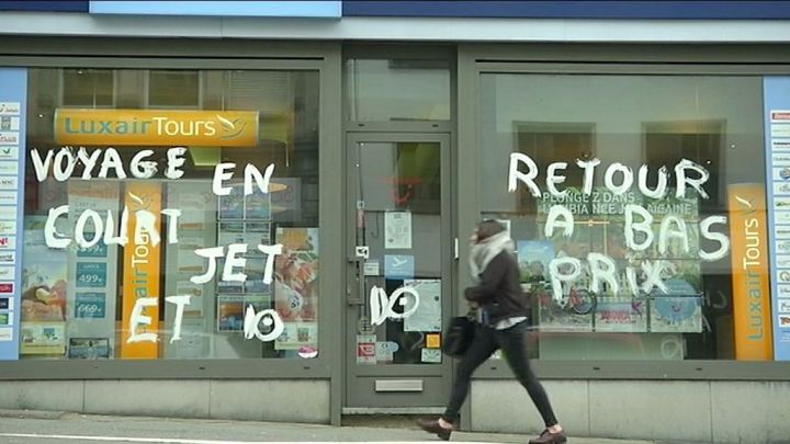 Poissons d'avril sur les vitrines arlonaises