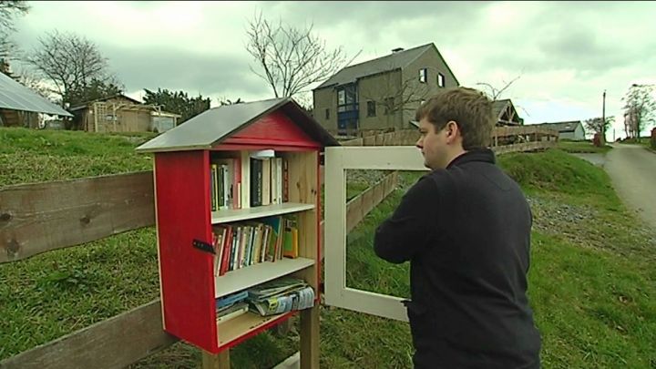 Une boîte à livres à Compogne