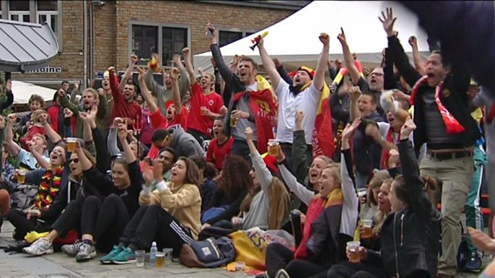 La Roche : Ambiance du tonnerre après la victoire des Diables rouges