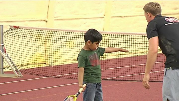 En marge de l'Open International, des jeunes Arlonais se sont initiés au tennis