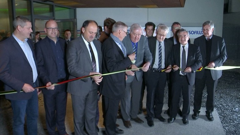 Libramont. Inauguration du bâtiment de Sofilux, TV Lux, Vivacité
