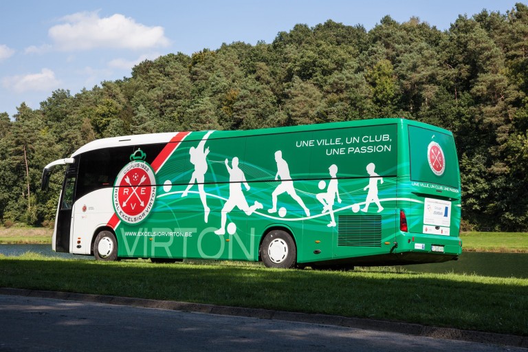 Le bus de l'Excelsior Virton détruit par les flammes !