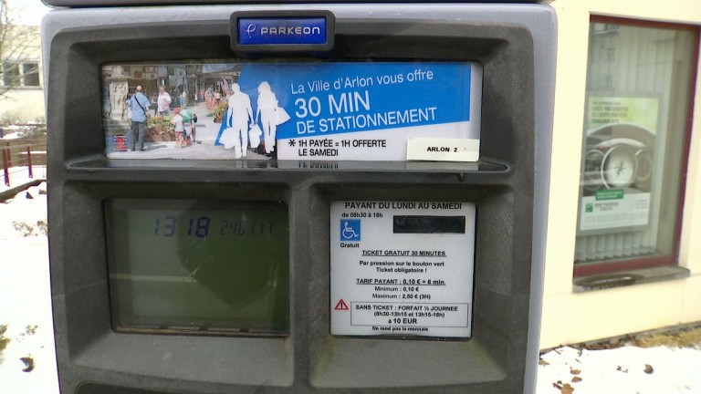 Arlon : 30 minutes de parking gratuites via l'horodateur