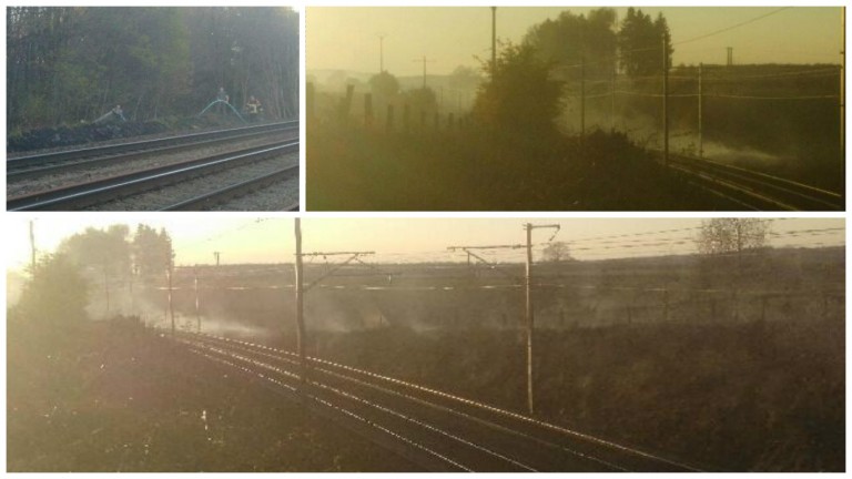 Incendie le long de la ligne Bertrix-Dinant, plan rouge déclenché