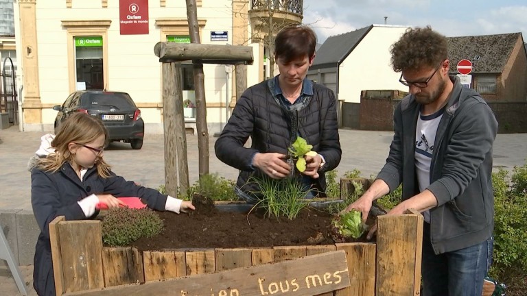 Un petit jardin urbain dans le centre de Neufchâteau