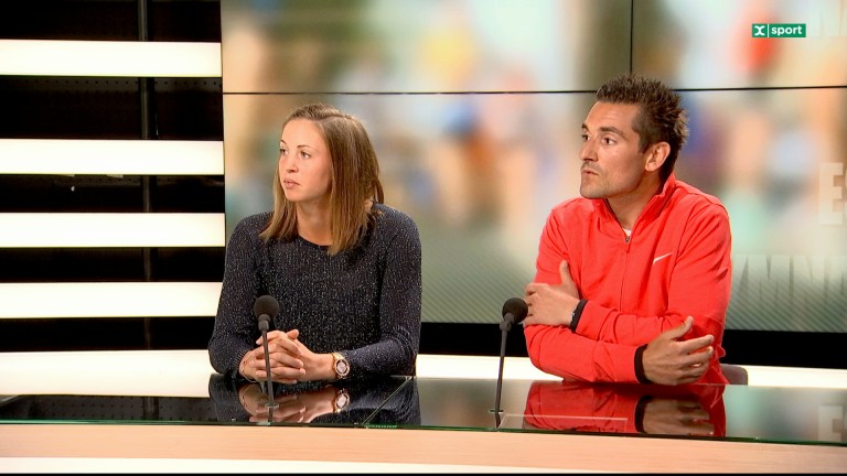 Hélène Scholsen et Henri Jacquemin dans Lundi Sports