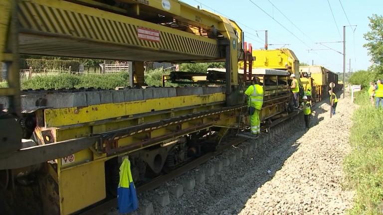 Déraillement à Aubange : le P811 entre en action