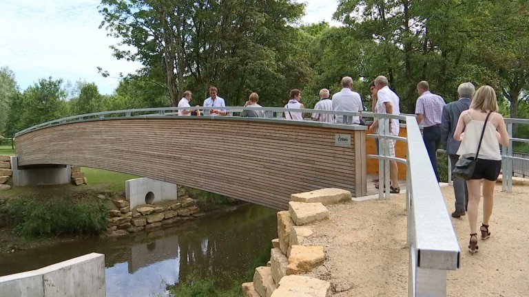 Inauguration de la passerelle à Ansart