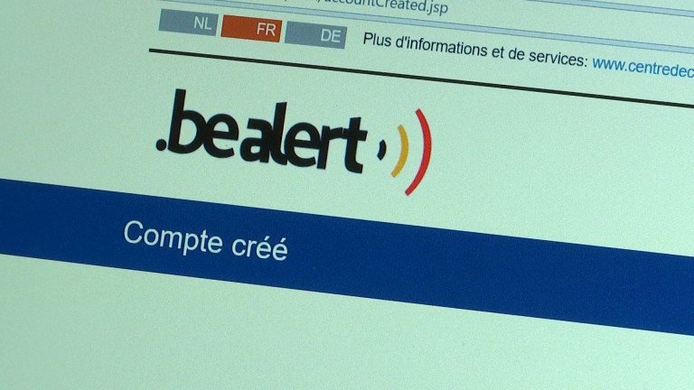 "Be-Alert" pour être informé en cas d'urgence