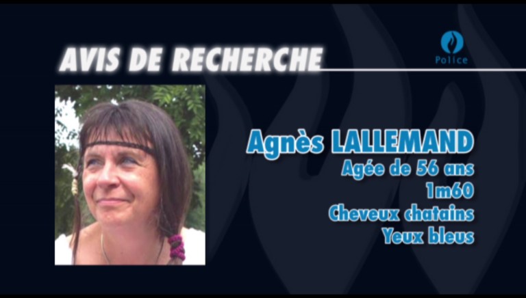 Agnes LALLEMAND a été retrouvée vivante !