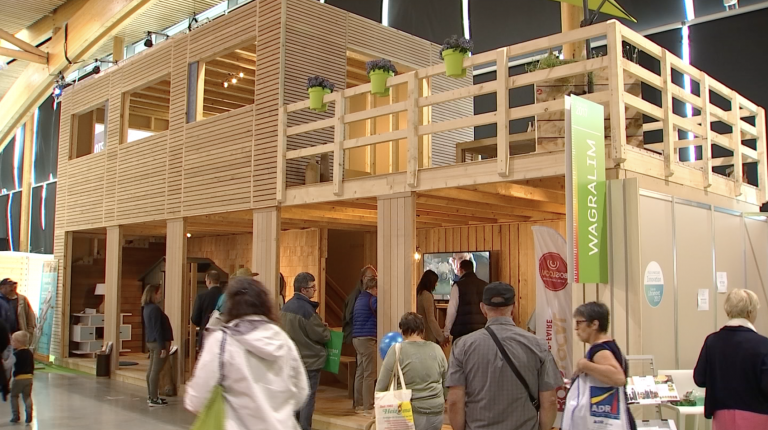 Une maison réalisée entièrement avec du bois local