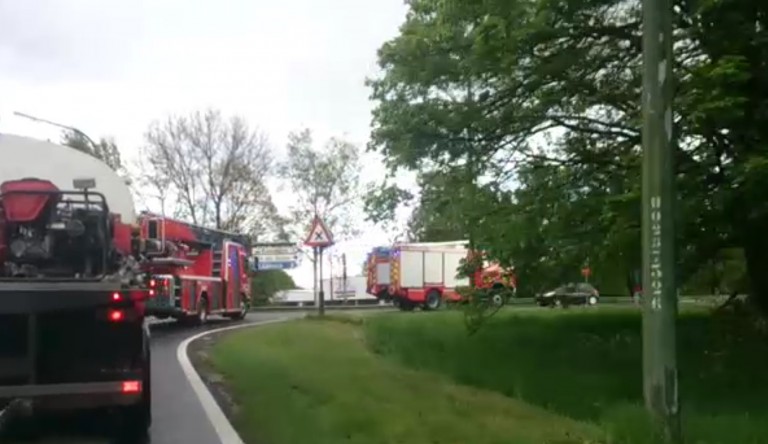 Carambolage à Mabompré. La E25 fermée dans le sens Bastogne-Liège