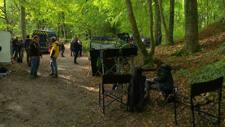 Marcourt : tournage de la série télévisée "Les rivières pourpres"